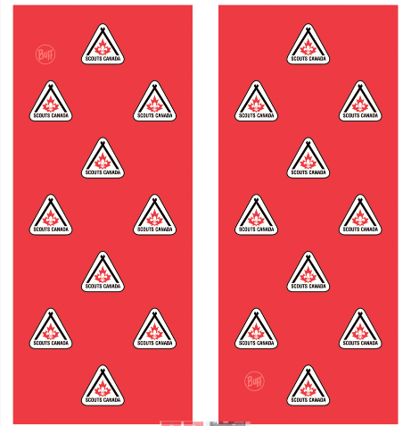 SCOUTS CANADA BRANDED BUFF - RED | Scouts Canada