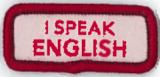 BADGE - LANGUAGE STRIP - ENGLISH