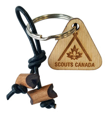 WOODBADGE BEADS KEYCHAIN