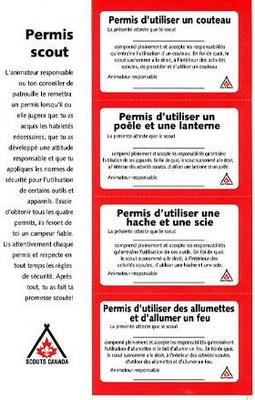 PERMITS - SCOUT SAFETY - 1 SHEET