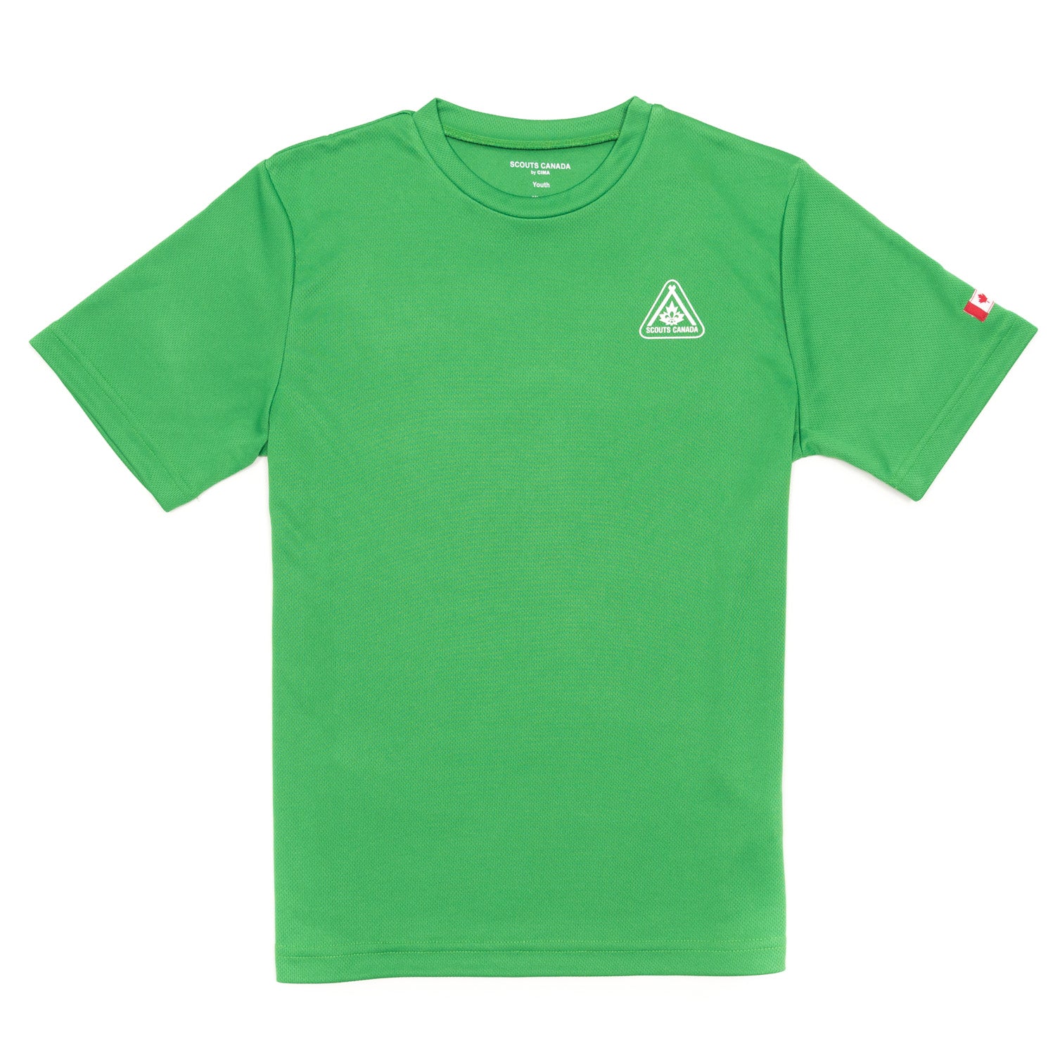 TECH T-SHIRT-SCOUT-GREEN - YOUTH | Scouts Canada