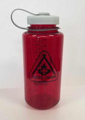 WATER BOTTLE 1L WITH LOGO - RED